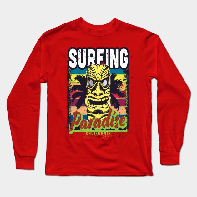 Surfing the Paradise Long Sleeve T-Shirt by ShopWithWalid